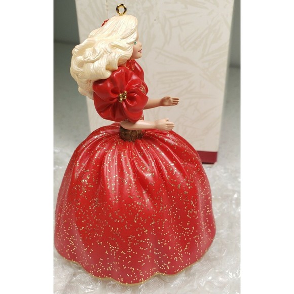 Hallmark Keepsake Ornament Holiday Barbie 1993 Collector's Series Red Dress - Picture 4 of 9